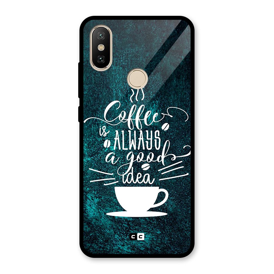 Always Coffee Glass Back Case for Redmi A2
