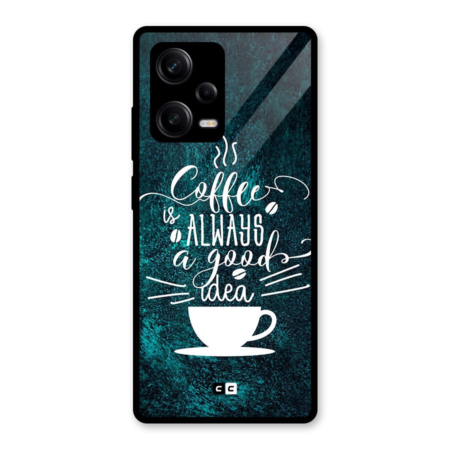 Always Coffee Glass Back Case for Redmi Note 12 Pro