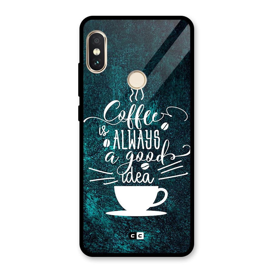 Always Coffee Glass Back Case for Redmi Note 5 Pro
