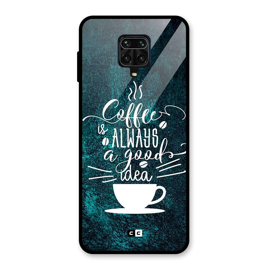 Always Coffee Glass Back Case for Redmi Note 9 Pro