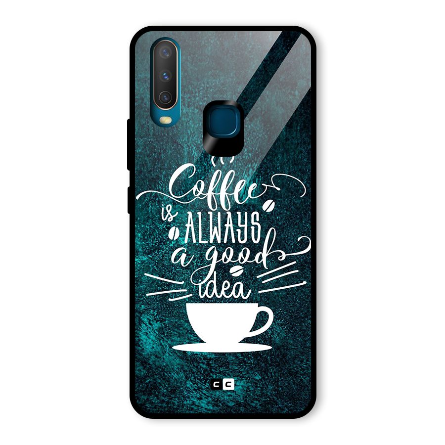 Always Coffee Glass Back Case for Vivo U10