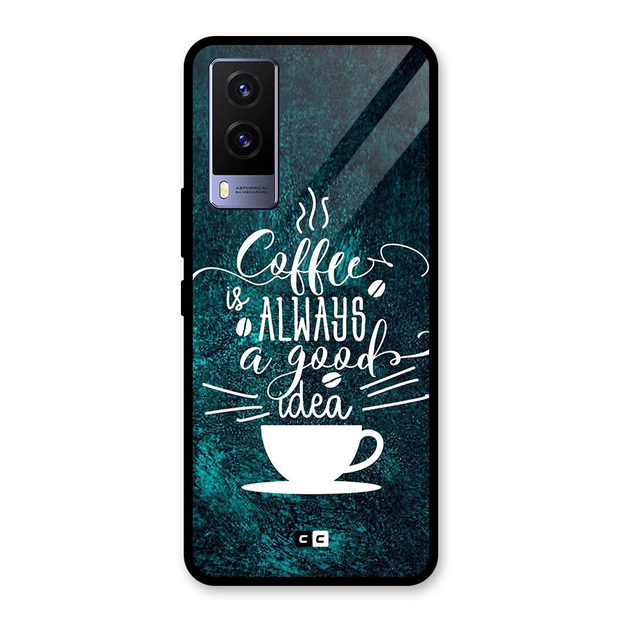 Always Coffee Glass Back Case for Vivo V21e 5G