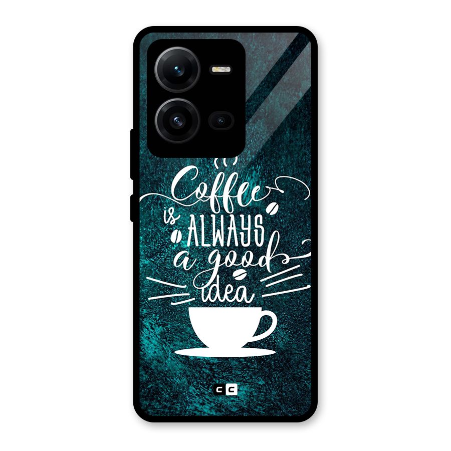 Always Coffee Glass Back Case for Vivo V25