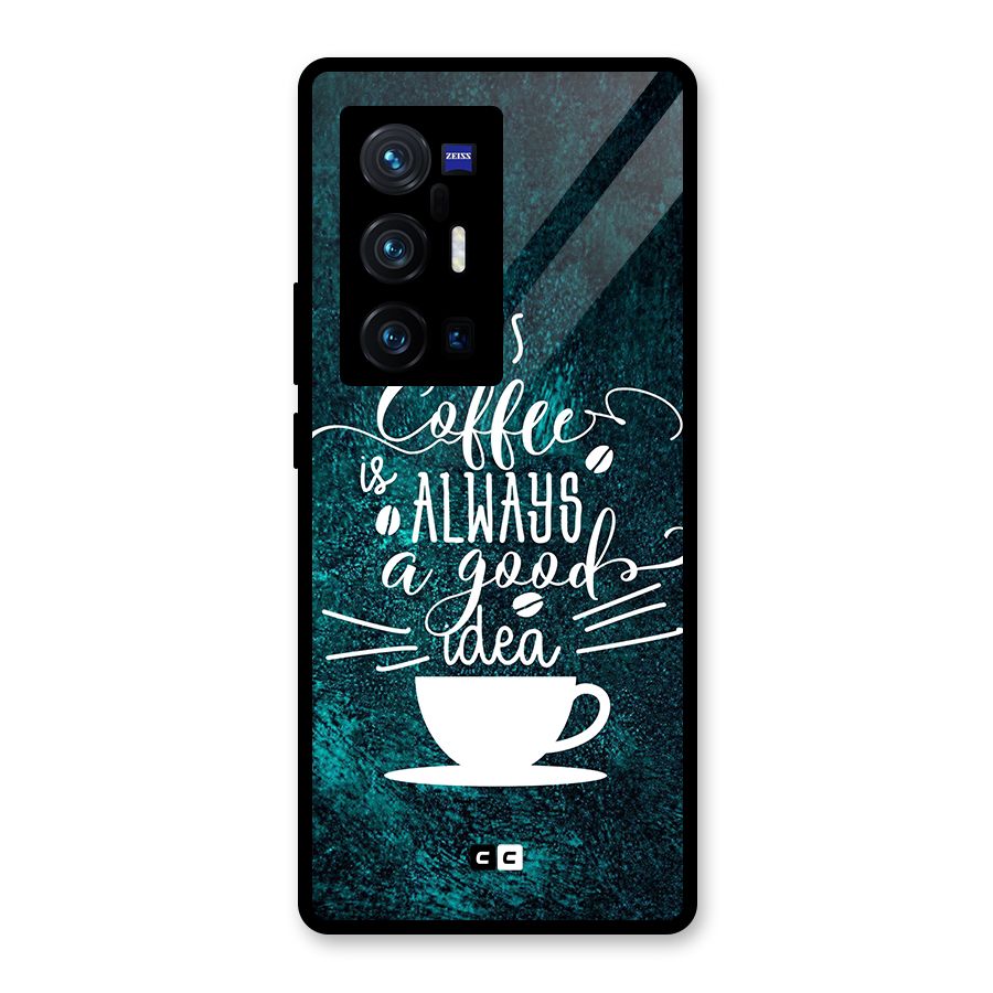 Always Coffee Glass Back Case for Vivo X70 Pro Plus