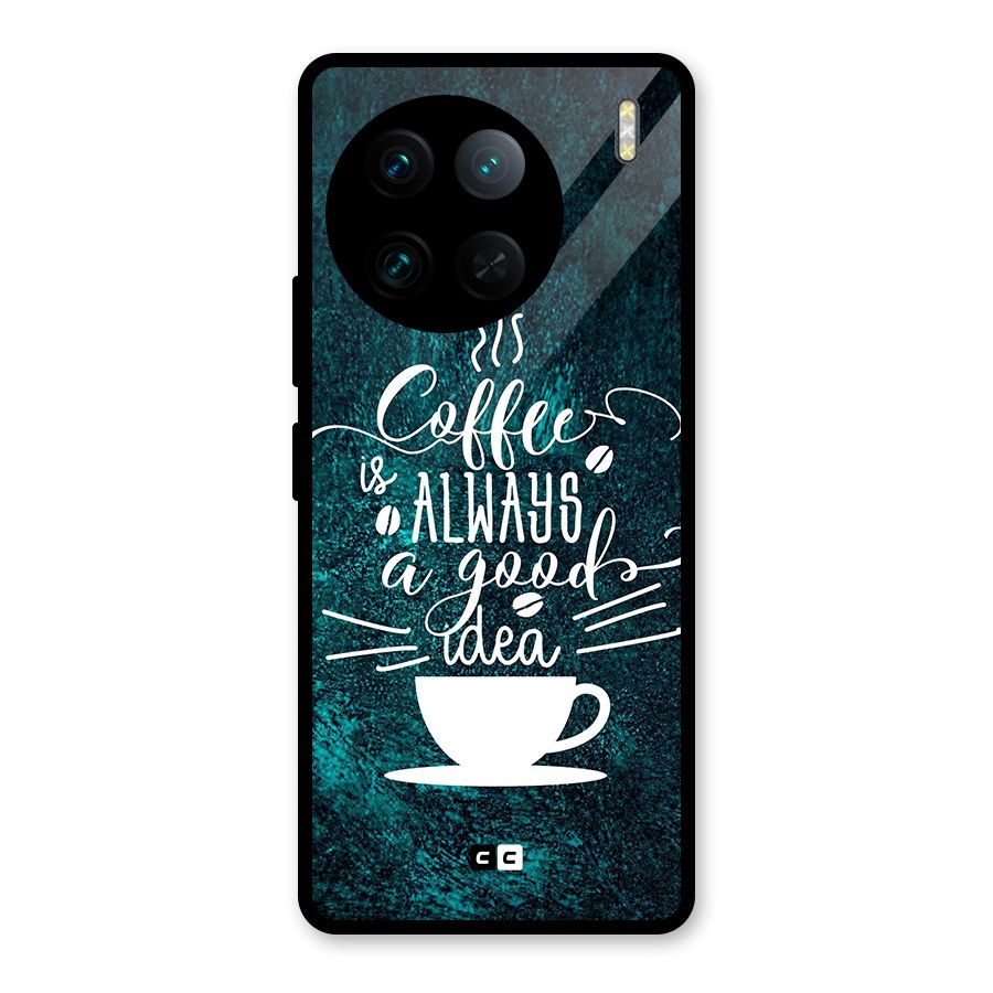 Always Coffee Glass Back Case for Vivo X90 Pro