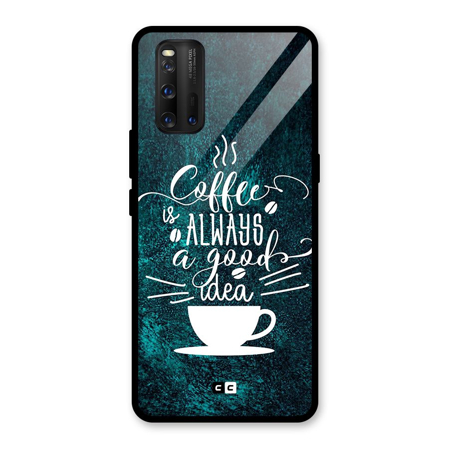 Always Coffee Glass Back Case for Vivo iQOO 3