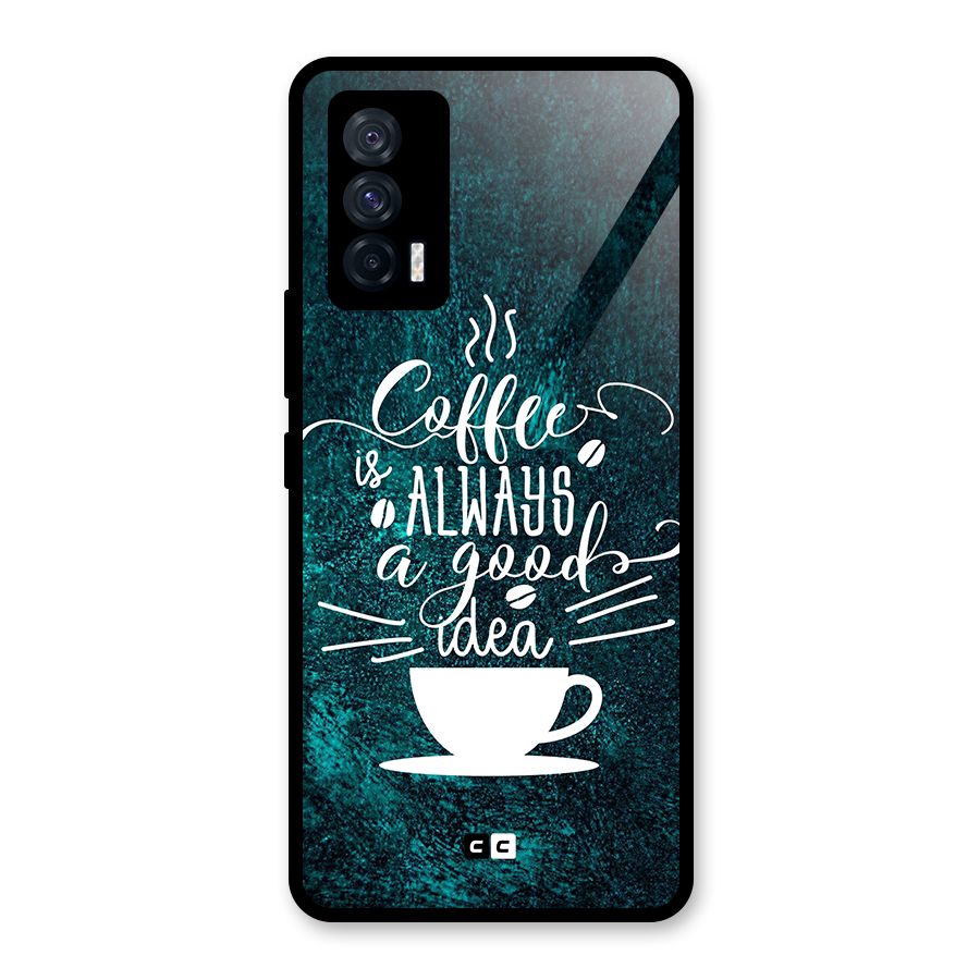Always Coffee Glass Back Case for Vivo iQOO 7 5G