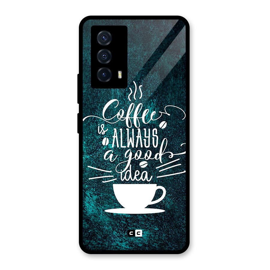 Always Coffee Glass Back Case for Vivo iQOO Z5