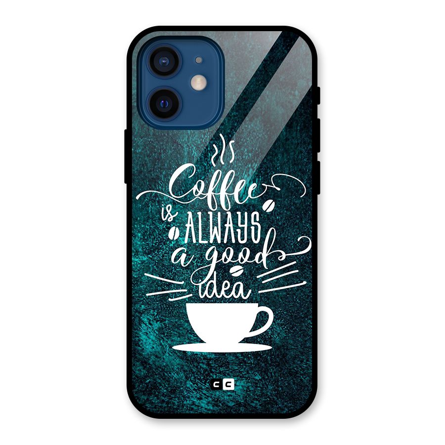 Always Coffee Glass Back Case for iPhone 12 Mini