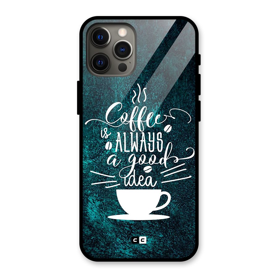 Always Coffee Glass Back Case for iPhone 12 Pro Max