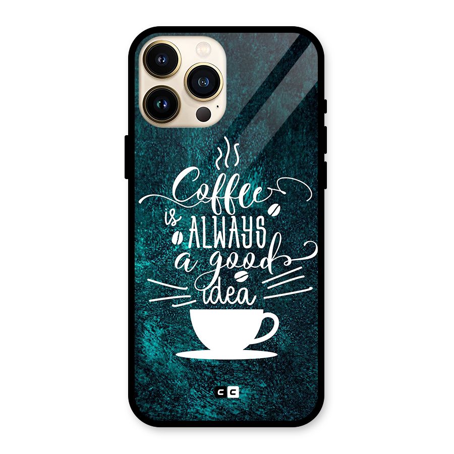 Always Coffee Glass Back Case for iPhone 13 Pro Max