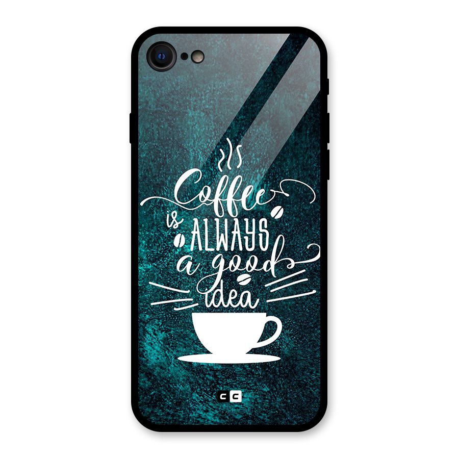 Always Coffee Glass Back Case for iPhone 7
