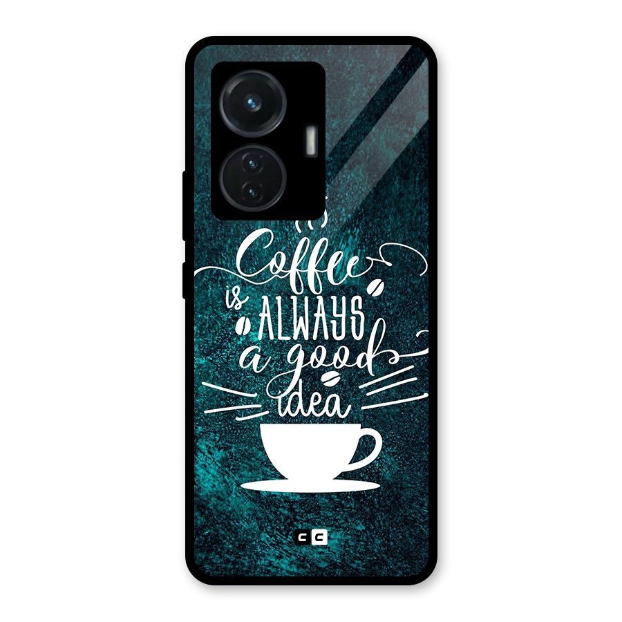 Always Coffee Glass Back Case for iQOO Z6 44W