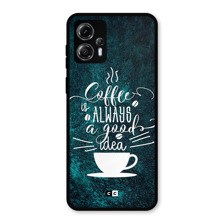 Always Coffee Metal Back Case for Moto G13