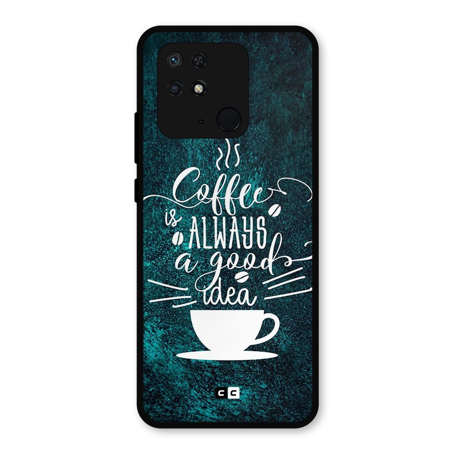 Always Coffee Metal Back Case for Redmi 10 Power