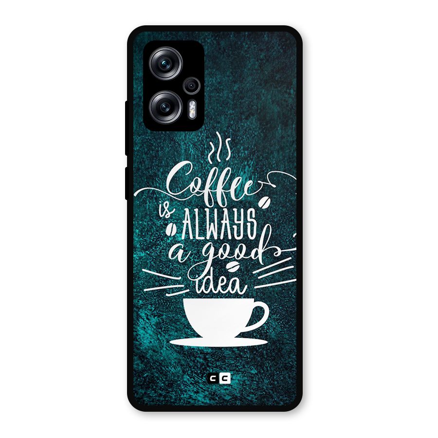Always Coffee Metal Back Case for Redmi K50i