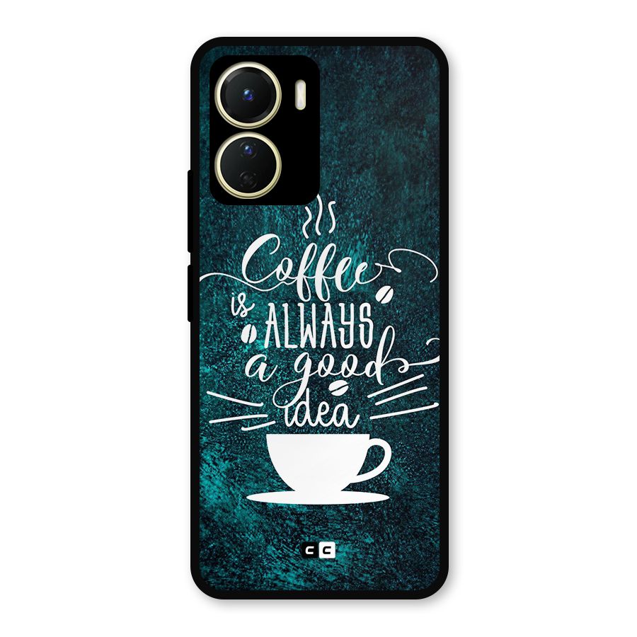 Always Coffee Metal Back Case for Vivo T2x