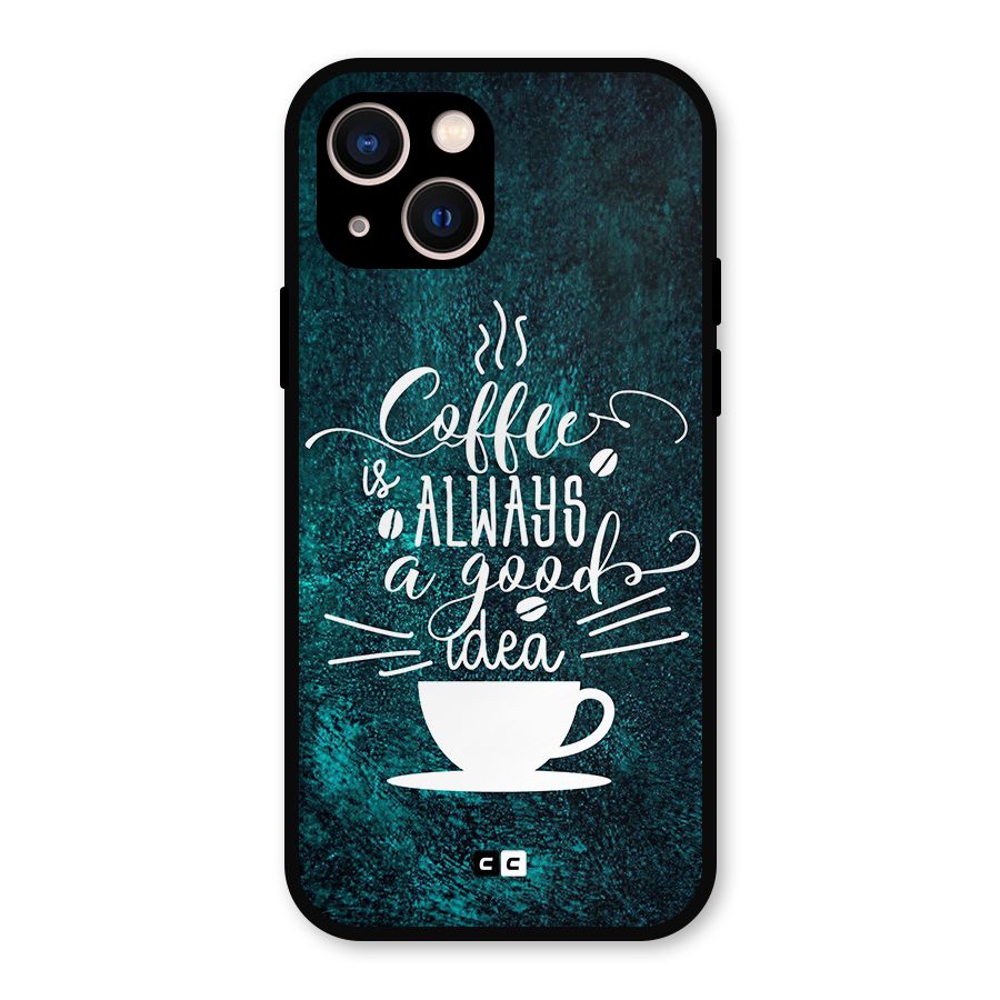 Always Coffee Metal Back Case for iPhone 13