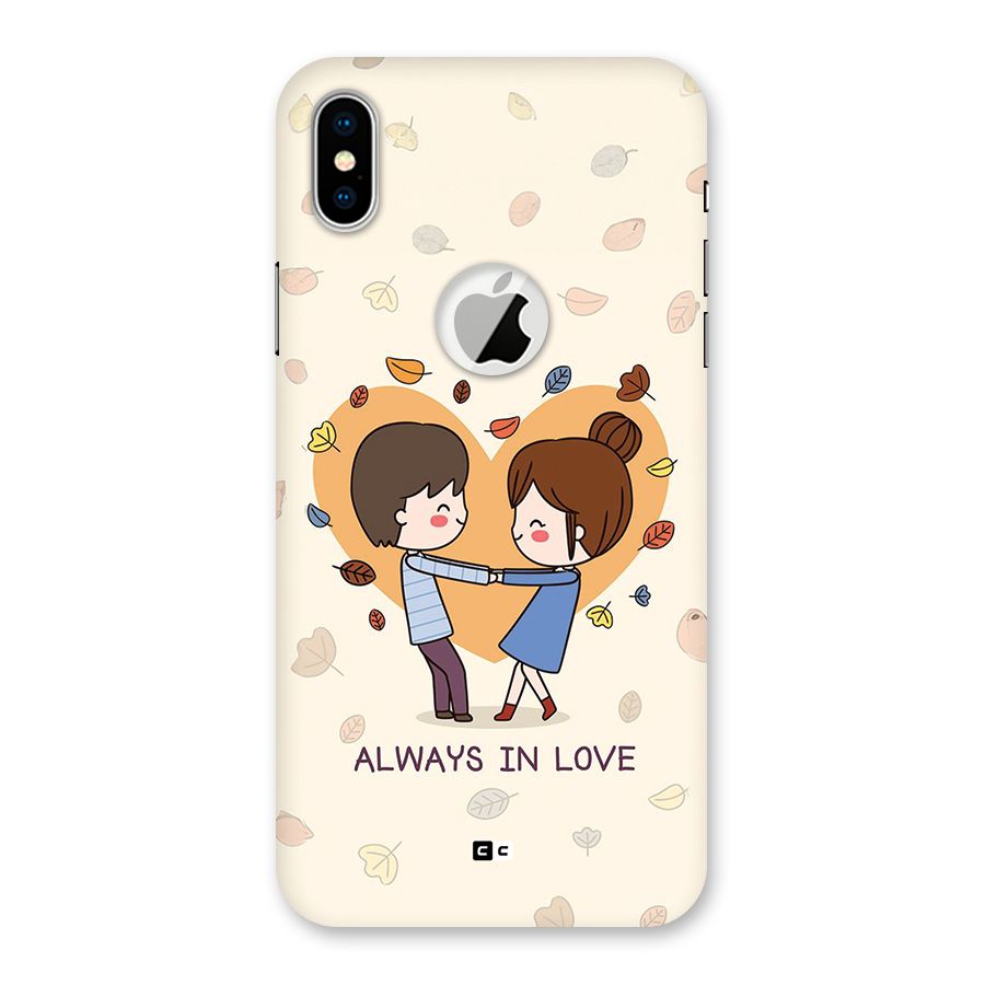 Always In Love Back Case for iPhone XS Logo Cut