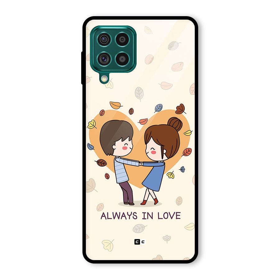 Always In Love Glass Back Case for Galaxy F62
