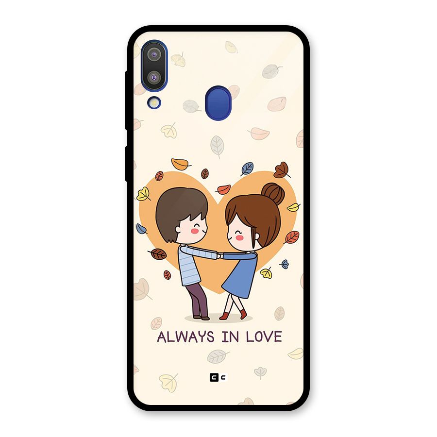 Always In Love Glass Back Case for Galaxy M20