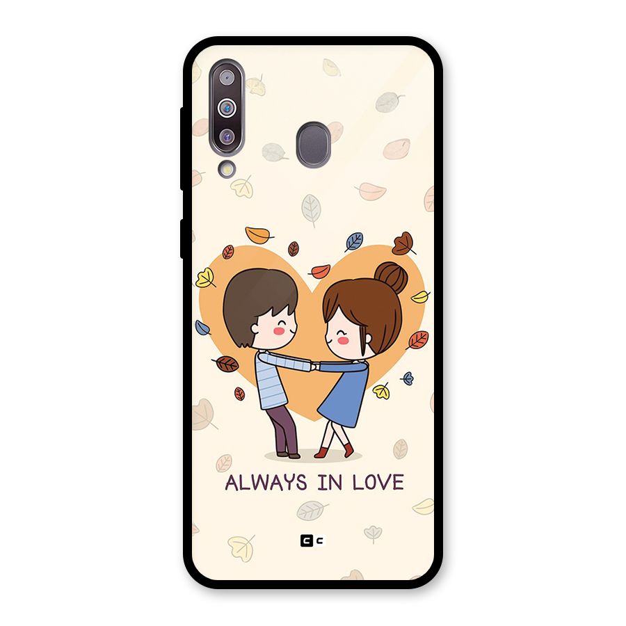 Always In Love Glass Back Case for Galaxy M30