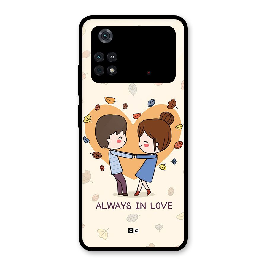 Always In Love Glass Back Case for Poco M4 Pro 4G