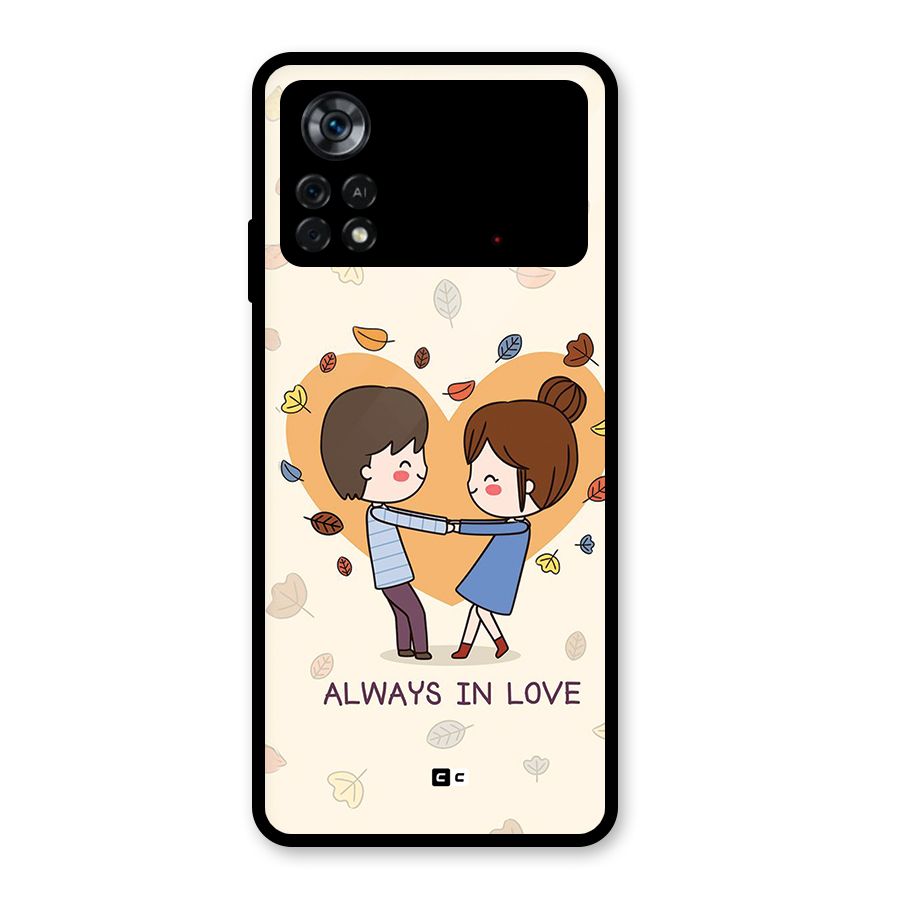 Always In Love Glass Back Case for Poco X4 Pro 5G