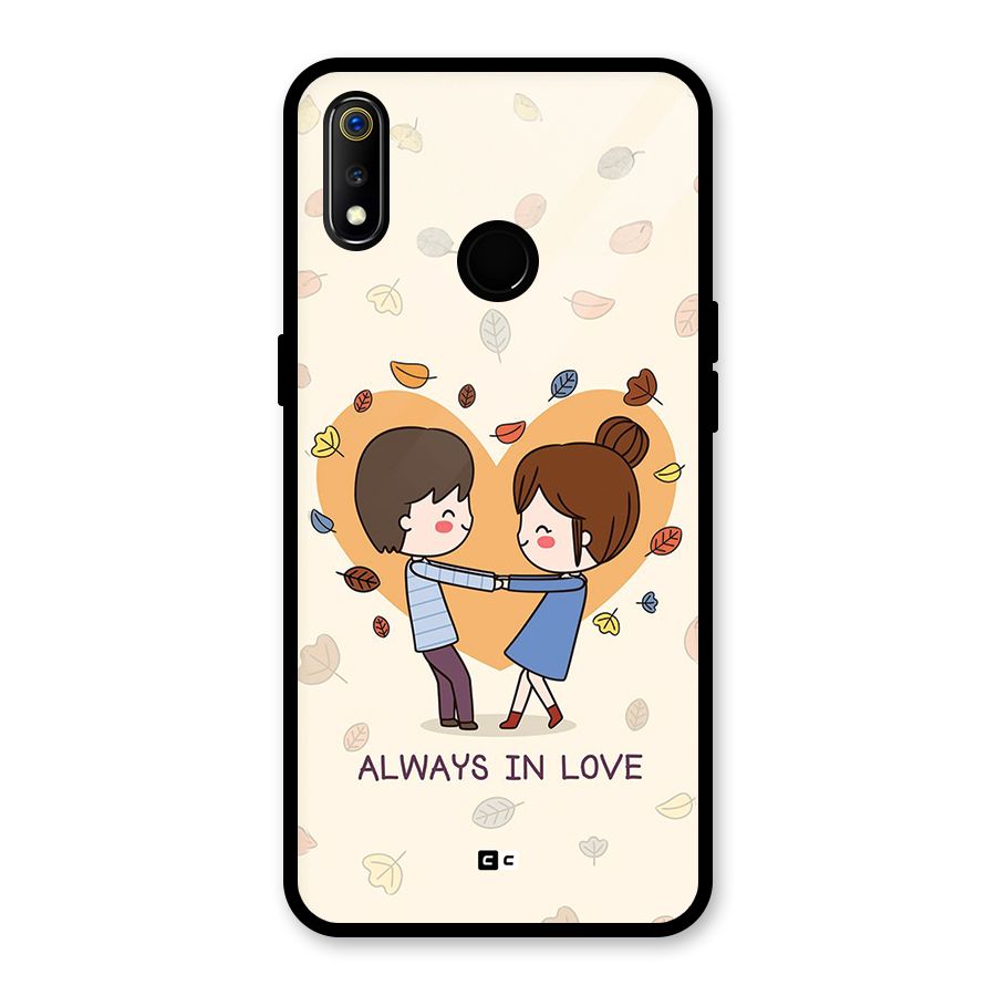 Always In Love Glass Back Case for Realme 3i