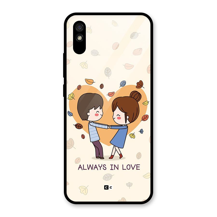 Always In Love Glass Back Case for Redmi 9i
