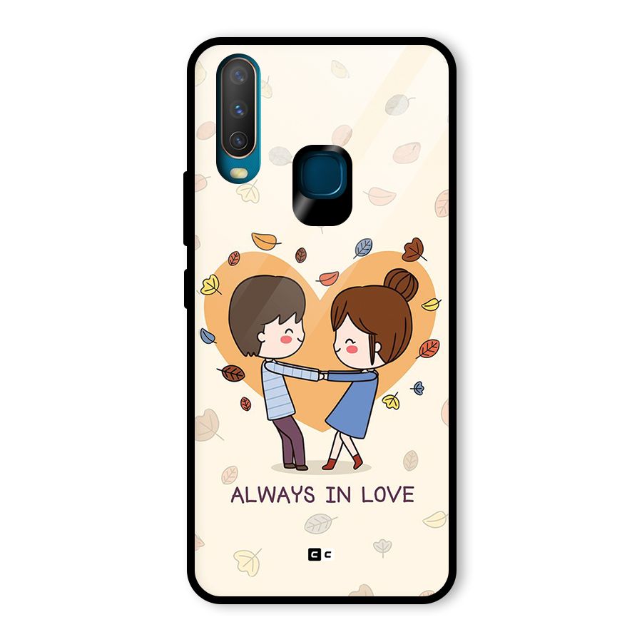 Always In Love Glass Back Case for Vivo Y17