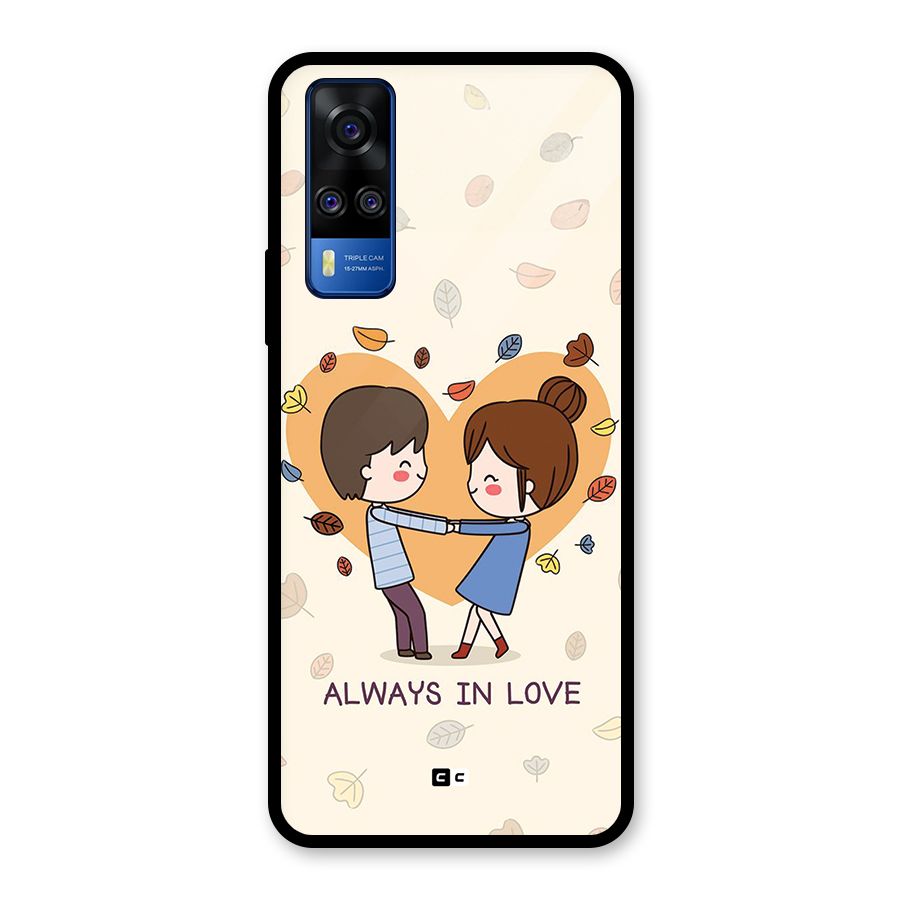 Always In Love Glass Back Case for Vivo Y31