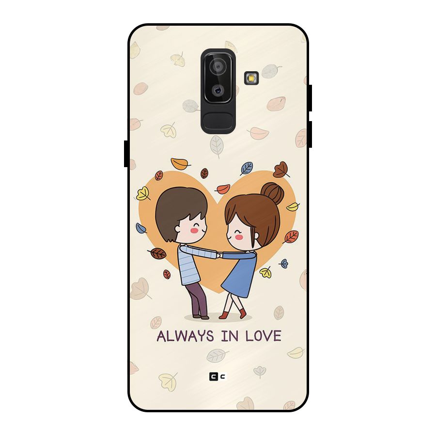 Always In Love Metal Back Case for Galaxy J8