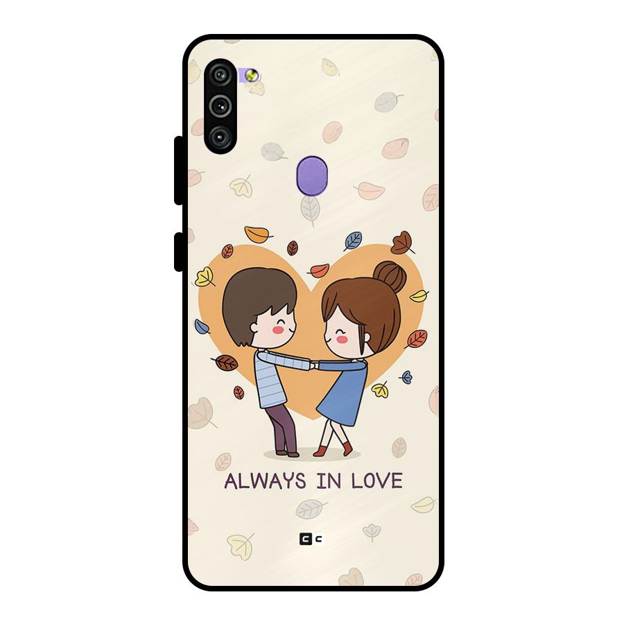 Always In Love Metal Back Case for Galaxy M11