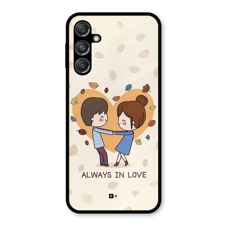 Always In Love Metal Back Case for Galaxy M34 5G