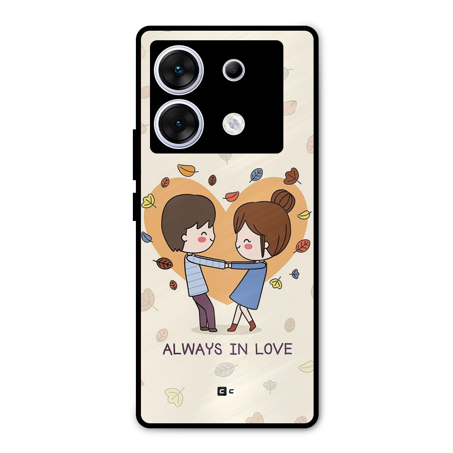 Always In Love Metal Back Case for Infinix Zero 30 5G