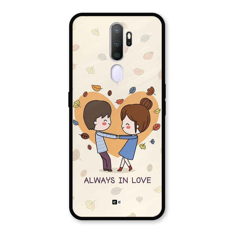 Always In Love Metal Back Case for Oppo A9 (2020)