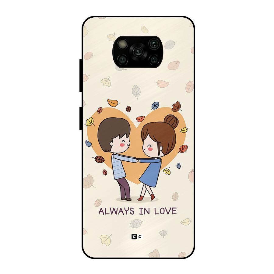 Always In Love Metal Back Case for Poco X3