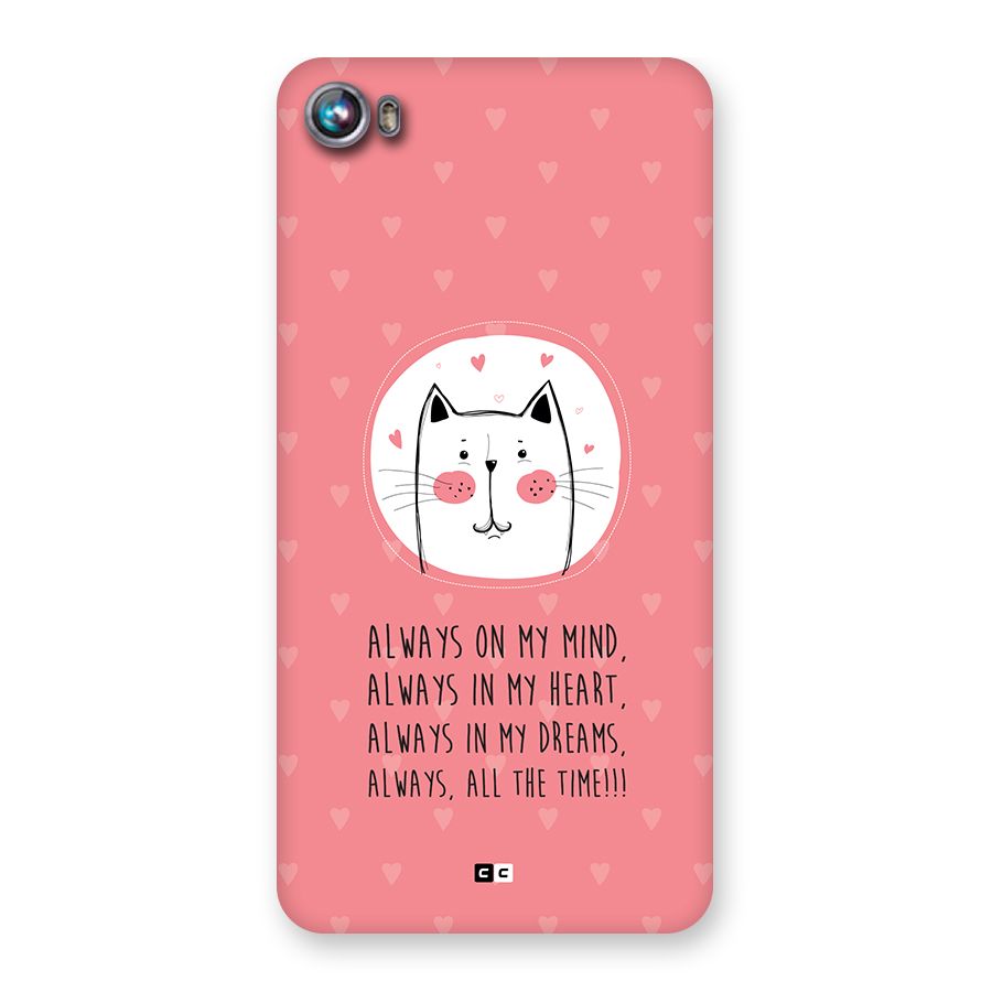 Always In Mind Back Case for Canvas Fire 4 (A107)