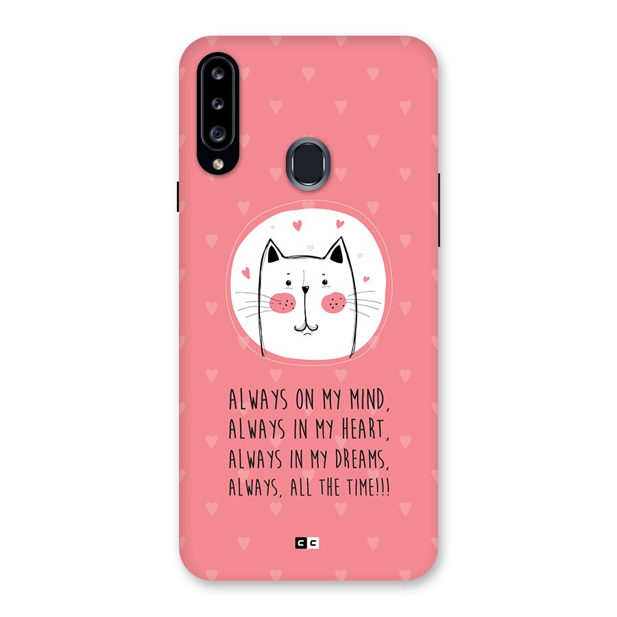Always In Mind Back Case for Galaxy A20s