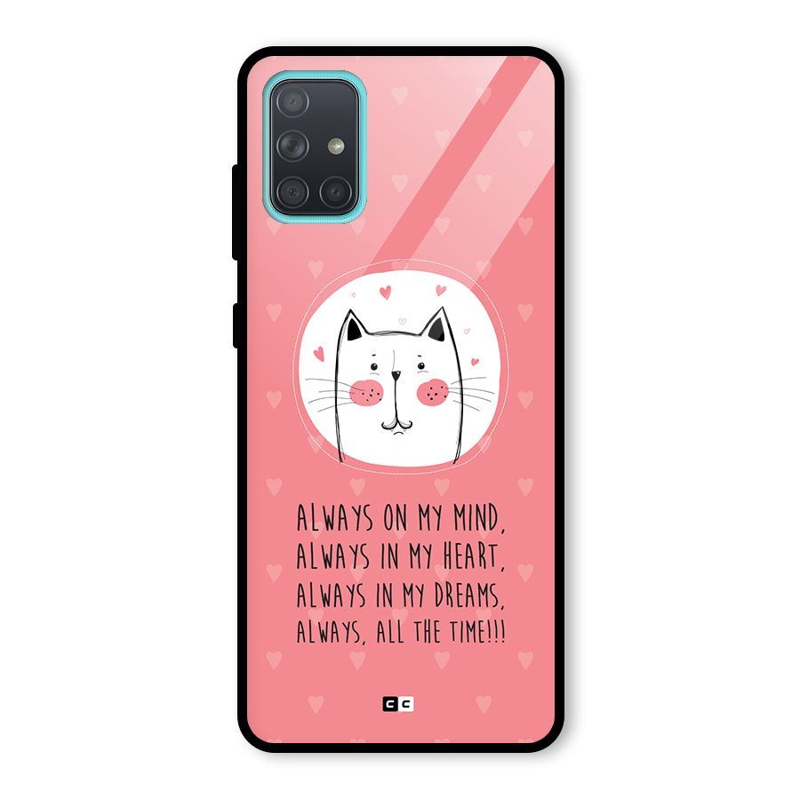 Always In Mind Back Case for Galaxy A71