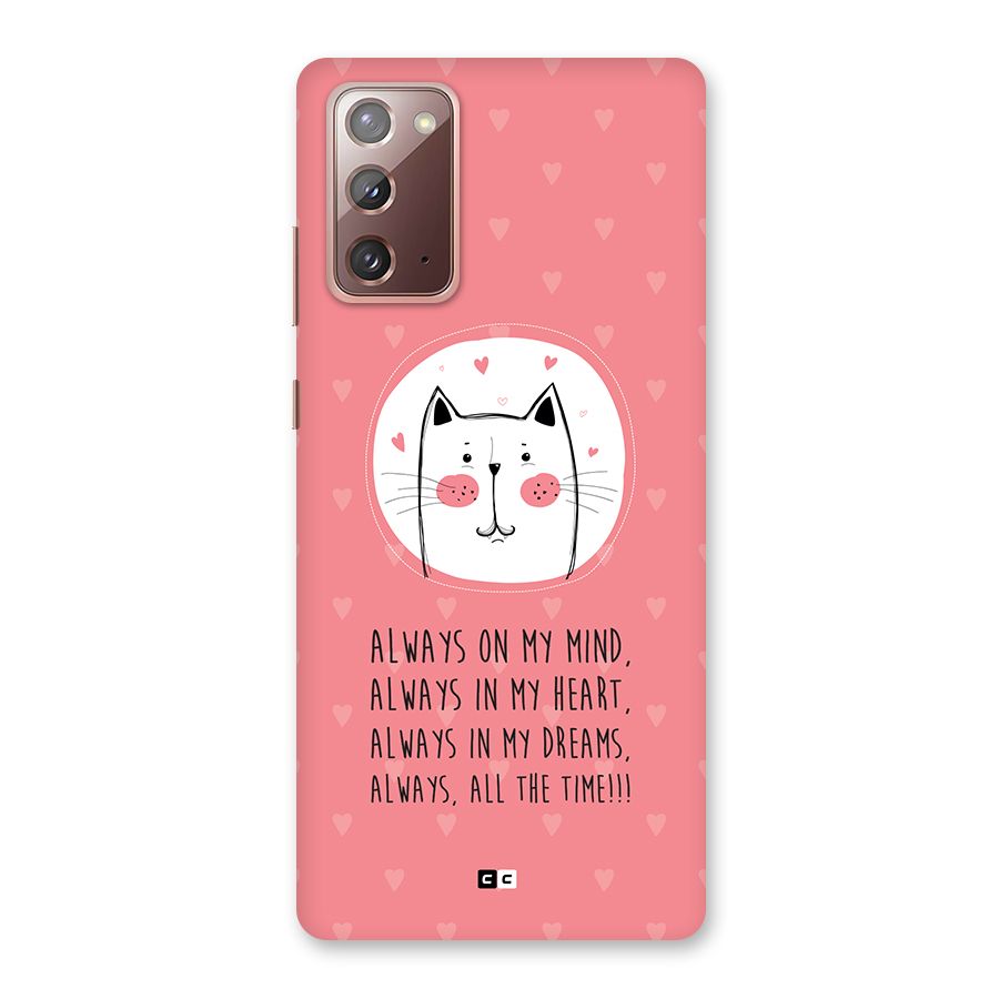 Always In Mind Back Case for Galaxy Note 20