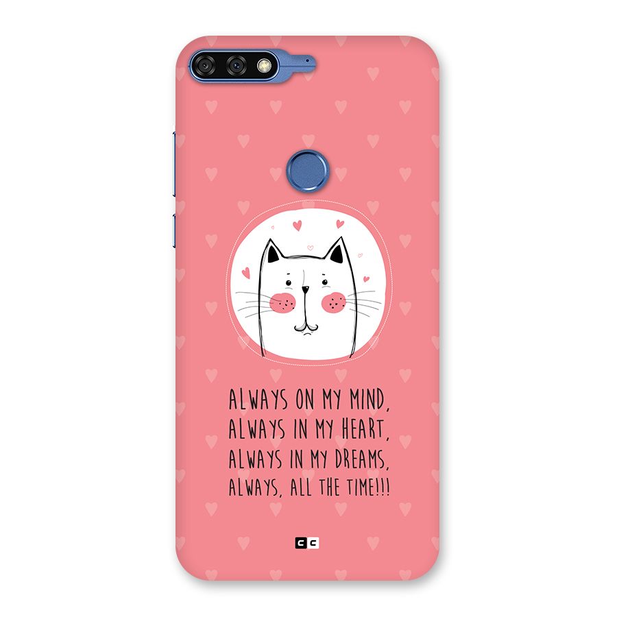 Always In Mind Back Case for Honor 7C