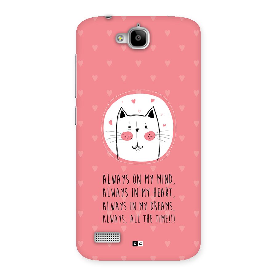 Always In Mind Back Case for Honor Holly