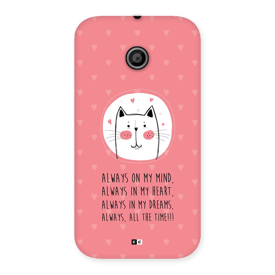 Always In Mind Back Case for Moto E