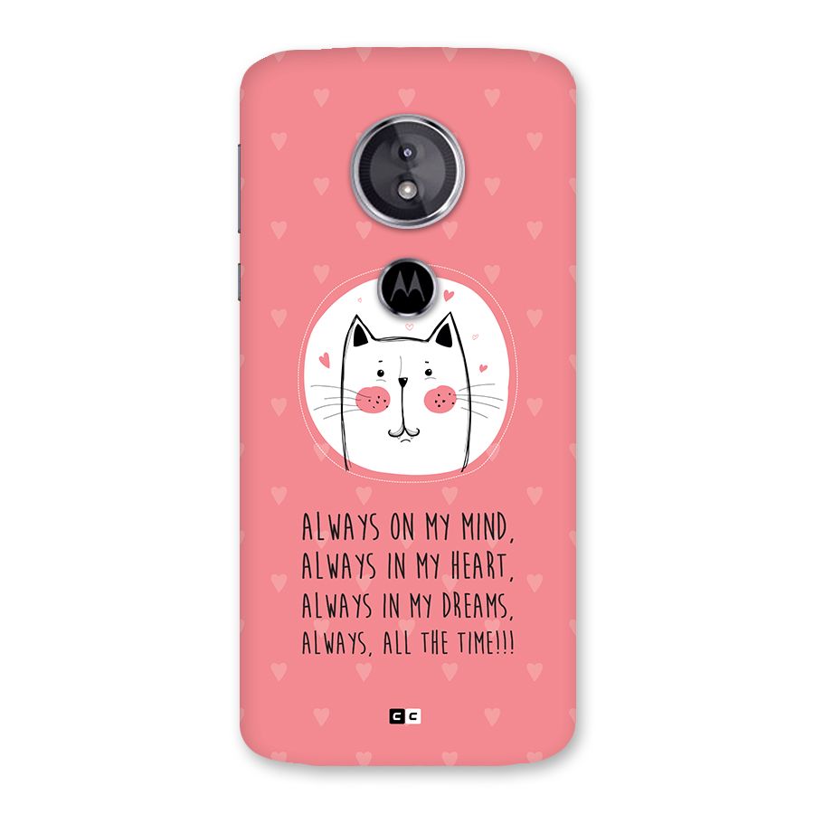 Always In Mind Back Case for Moto E5
