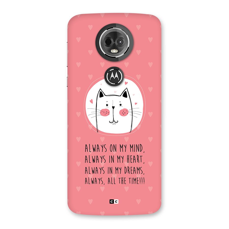 Always In Mind Back Case for Moto E5 Plus