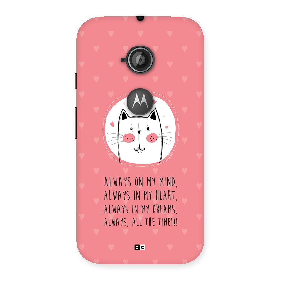 Always In Mind Back Case for Moto E 2nd Gen
