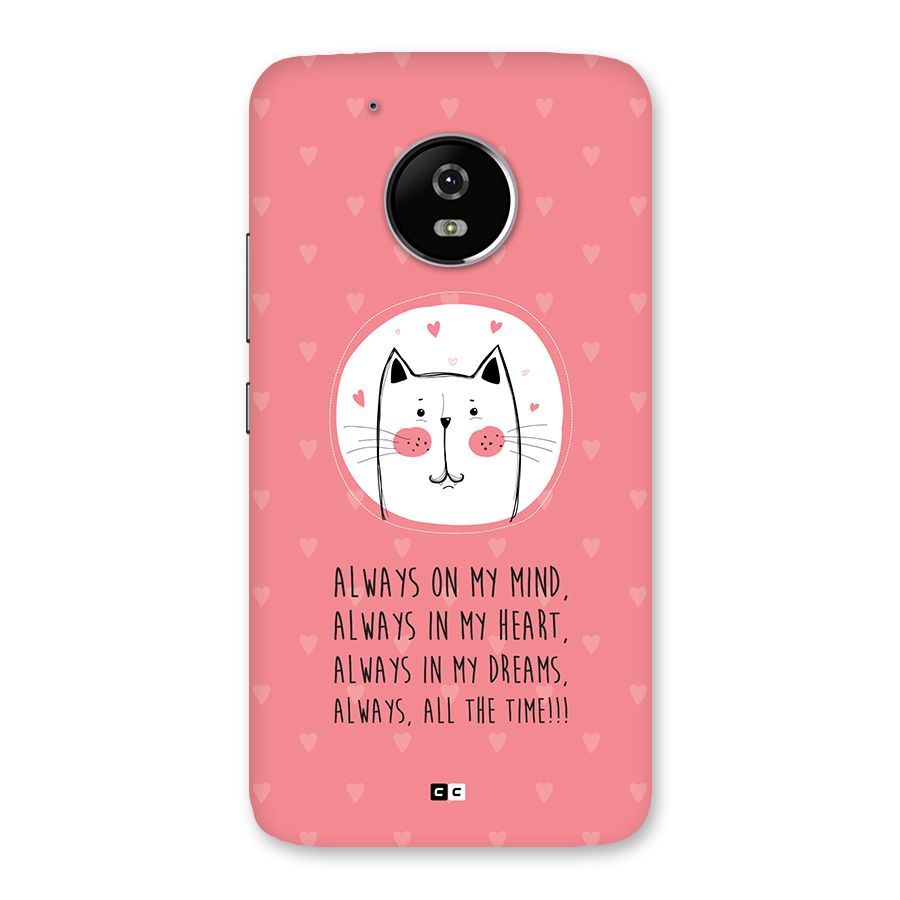 Always In Mind Back Case for Moto G5