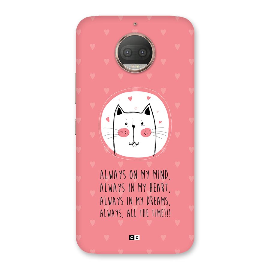 Always In Mind Back Case for Moto G5s Plus